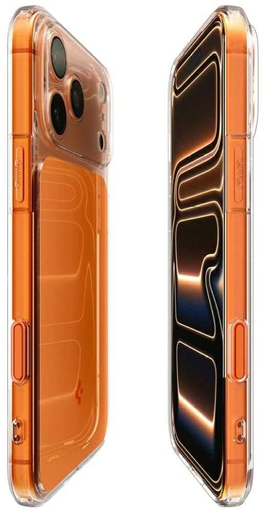 Dėklas „Spigen Ultra Hybrid T MagSafe“, blizgus oranžinis - iPhone 17 Pro Max