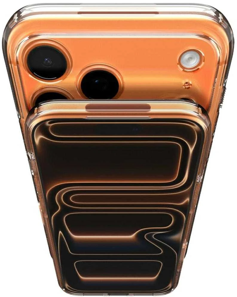 Dėklas „Spigen Ultra Hybrid T MagSafe“, blizgus oranžinis - iPhone 17 Pro Max