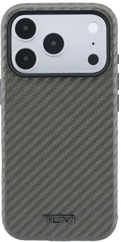 Dėklas Tumi Carbon MagSafe do iPhone 18 Pro Max / 17 Pro Max antracytowy