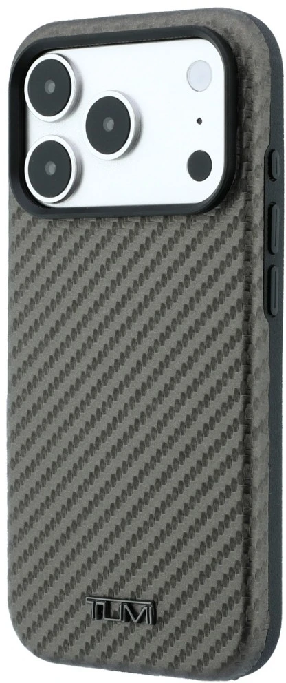 Dėklas Tumi Carbon MagSafe do iPhone 18 Pro Max / 17 Pro Max antracytowy