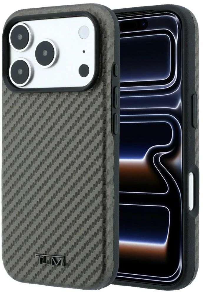Dėklas Tumi Carbon MagSafe do iPhone 18 Pro / 17 Pro antracytowy