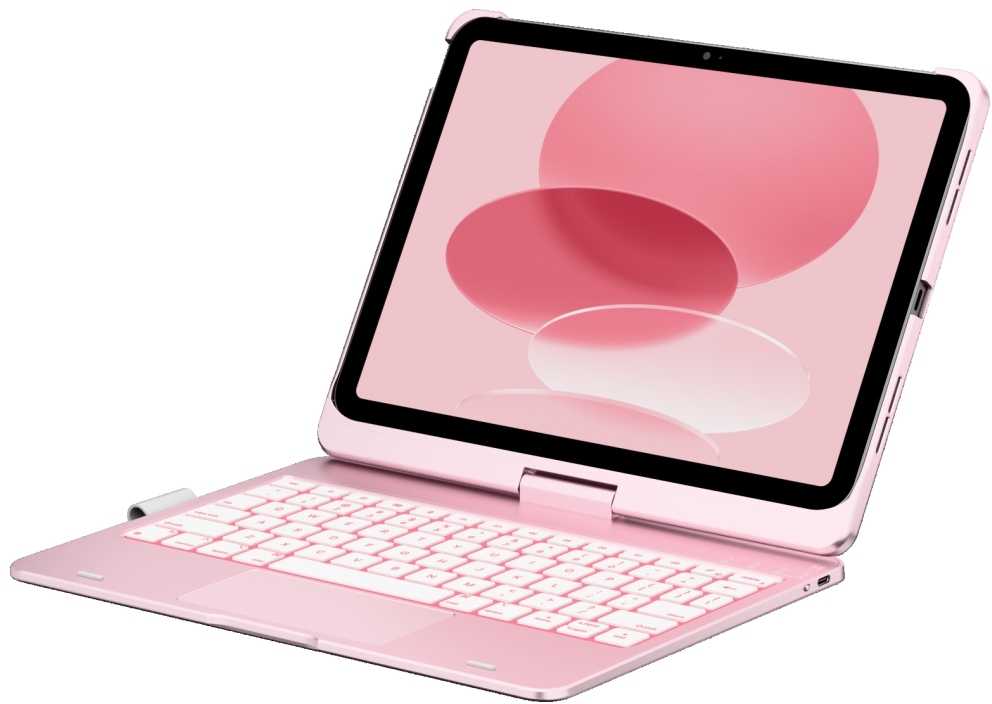 Typecase Flexbook Touch do iPad 11" (A16) 2025 / iPad 10.9" 2022 šviesiai rausva