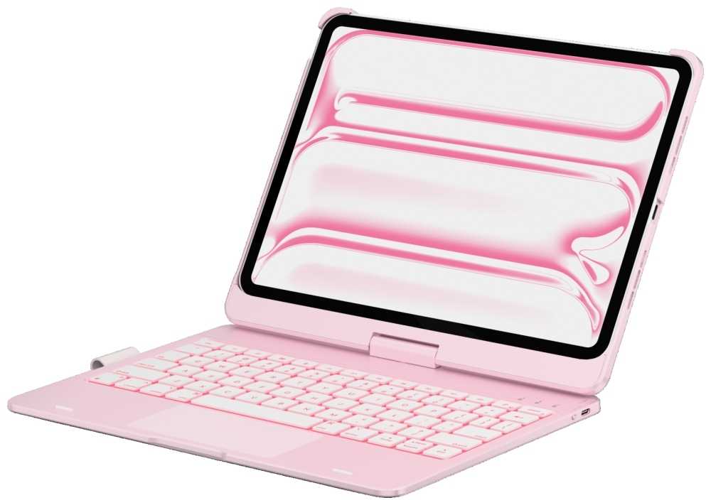Typecase Flexbook Touch do iPad Pro 11" 2024/2025 šviesiai rausva