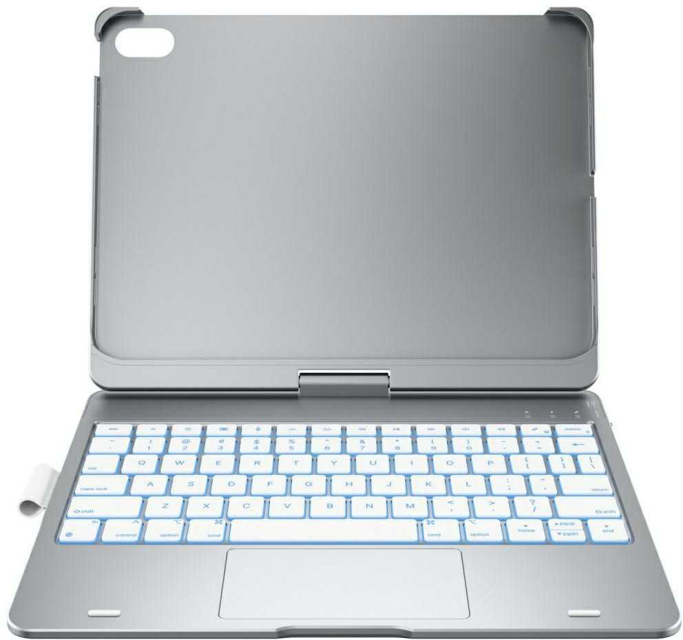 Typecase Flexbook Touch do iPad 11" (A16) 2025 / iPad 10.9" 2022 sidabrinė