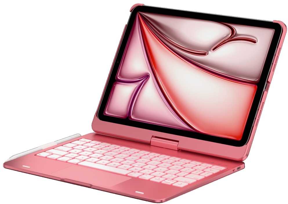 Typecase Flexbook Touch do iPad Air 11" M2 2024 / M3 2025 / M4 2026 rožinis
