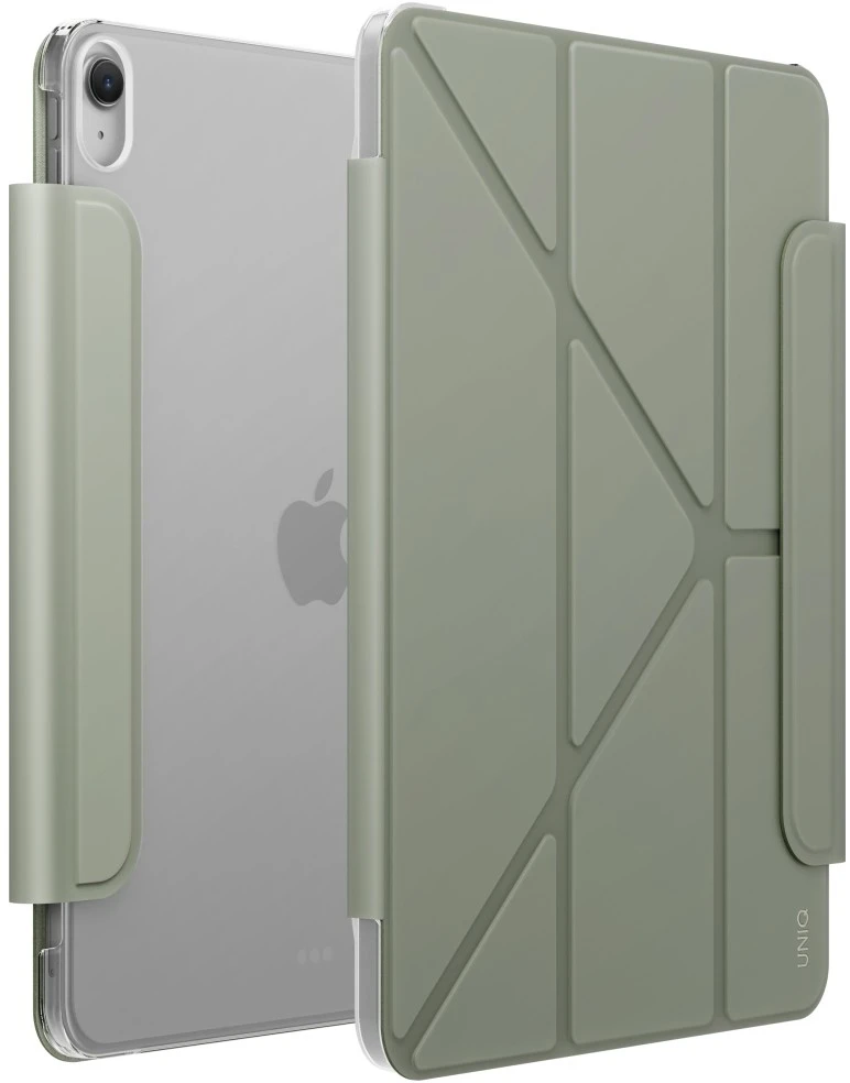 Dėklas UNIQ Camden Lite skirtas iPad skirtas iPad 11″ A16 (2025) / iPad 10.9″ 10 gen. (2022) žalios spalvos