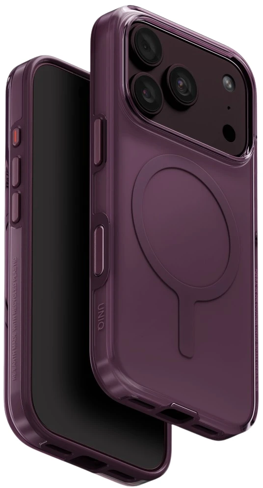 Dėklas UNIQ Clario do iPhone 18 Pro / 17 Pro Magclick Charging eco violetinė