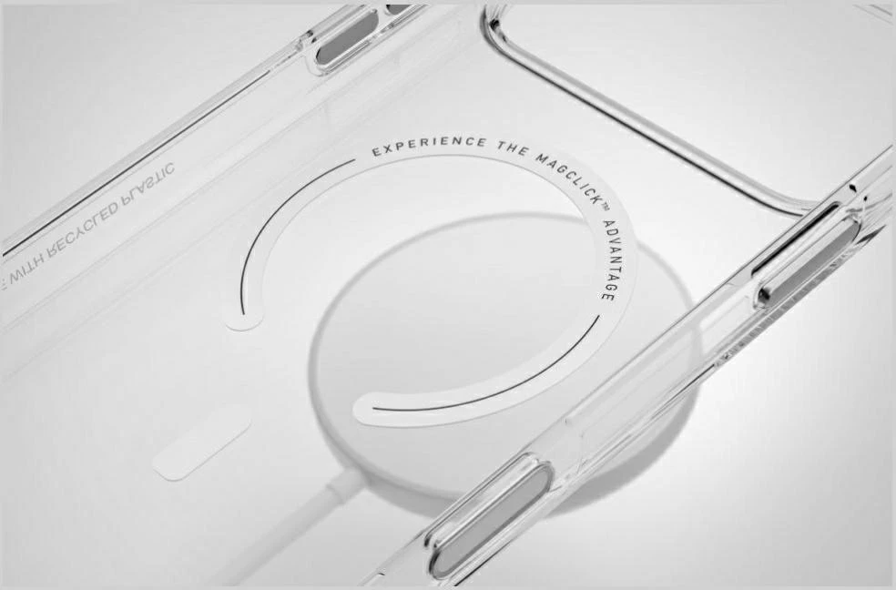Dėklas UNIQ Clario skirtas iPhone 18 Pro / 17 Pro Magclick Charging mėtų spalvos