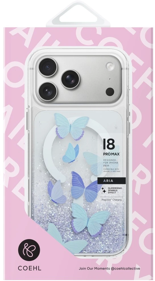Dėklas UNIQ Coehl Aria, skirtas iPhone 18 Pro Max / 17 Pro Max, magnetinis įkrovimas, mėlynas