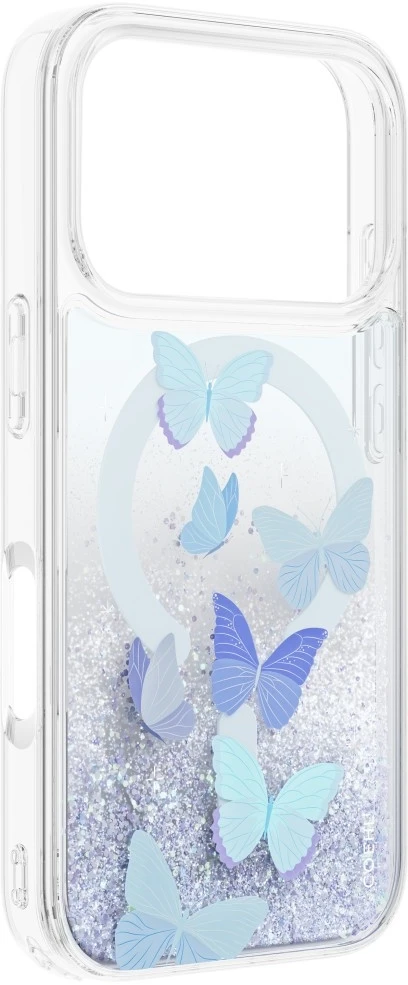 Dėklas UNIQ Coehl Aria, skirtas iPhone 18 Pro / 17 Pro, su magnetiniu įkrovimu, mėlynas