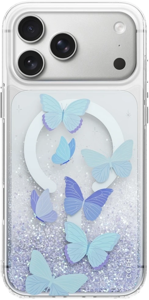 Dėklas UNIQ Coehl Aria, skirtas iPhone 18 Pro Max / 17 Pro Max, magnetinis įkrovimas, mėlynas