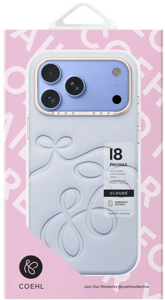 Dėklas UNIQ Coehl Cloude do iPhone 18 Pro Max / 17 Pro Max Magnetic Charging mėlyna