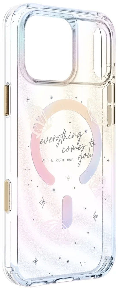 Dėklas UNIQ Coehl Ellie do iPhone 18 Pro Max / 17 Pro Max Magnetic Charging prism bloom