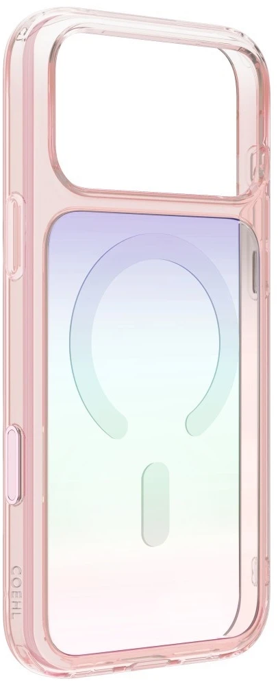 Dėklas UNIQ Coehl Estelle, skirtas iPhone 18 Pro / 17 Pro, su magnetiniu įkrovimu, rožinis