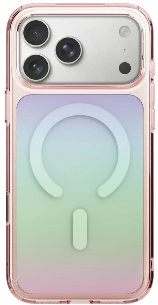 Dėklas UNIQ Coehl Estelle, skirtas iPhone 18 Pro / 17 Pro, su magnetiniu įkrovimu, rožinis