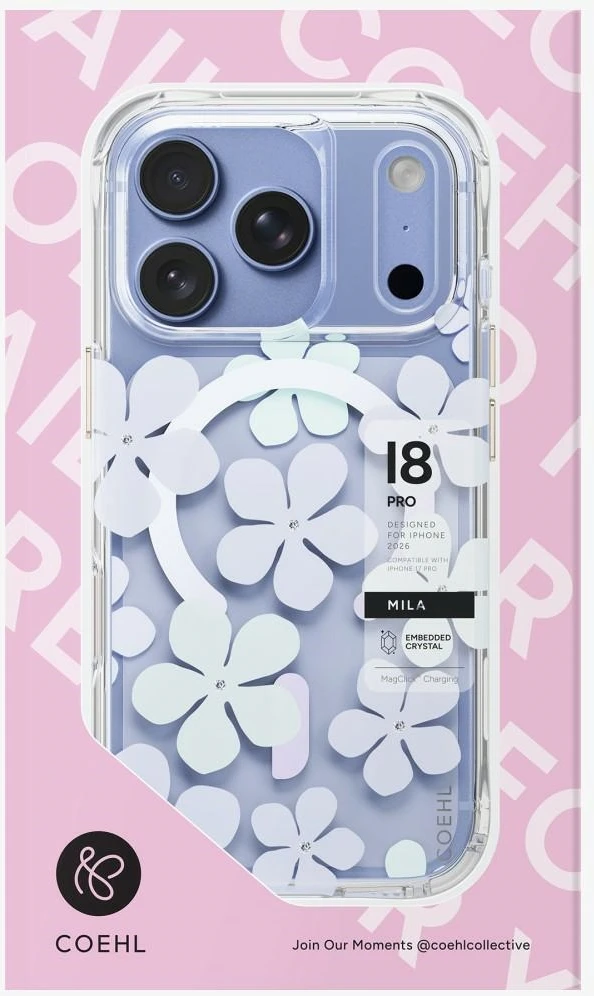 Dėklas UNIQ Coehl Mila, skirtas iPhone 18 Pro / 17 Pro, su magnetiniu įkrovimu, mėlynas