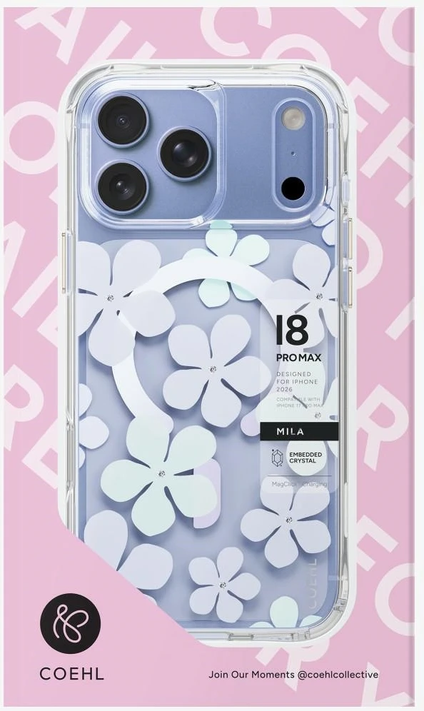 Dėklas UNIQ Coehl Mila do iPhone 18 Pro Max / 17 Pro Max Magnetic Charging mėlyna