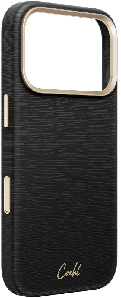 Dėklas UNIQ Coehl Mirelle, skirtas iPhone 18 Pro / 17 Pro, su magnetiniu įkrovimu, juodas