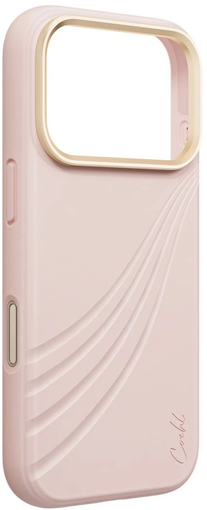 Dėklas UNIQ Coehl Serina, skirtas iPhone 18 Pro / 17 Pro, su magnetiniu įkrovimu, rožinis