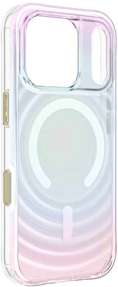 Dėklas UNIQ Coehl Vela, skirtas iPhone 18 Pro / 17 Pro, su magnetiniu įkrovimu, opal spalvos