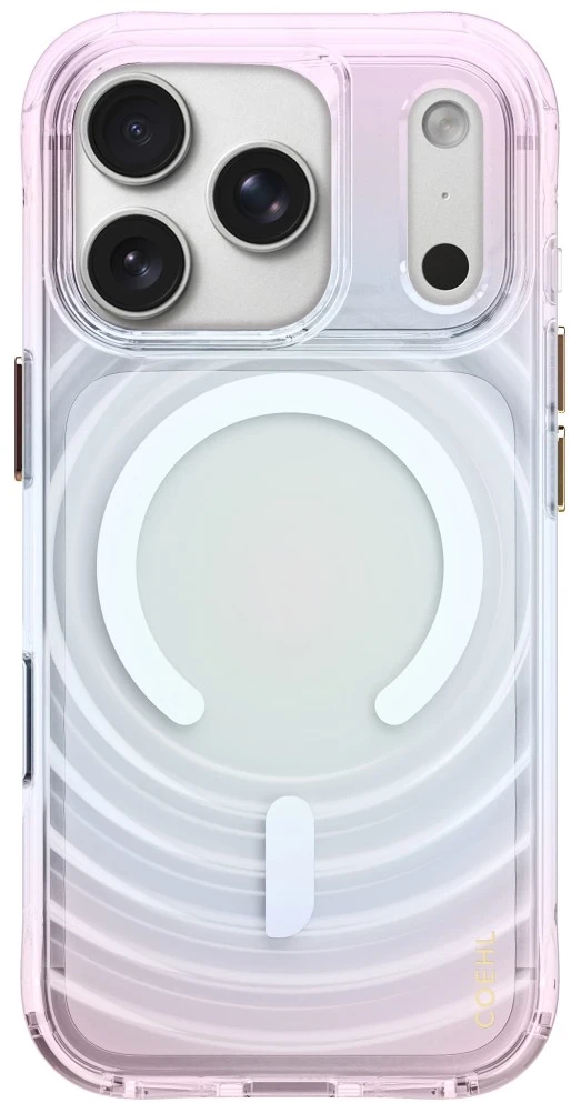 Dėklas UNIQ Coehl Vela, skirtas iPhone 18 Pro / 17 Pro, su magnetiniu įkrovimu, opal spalvos