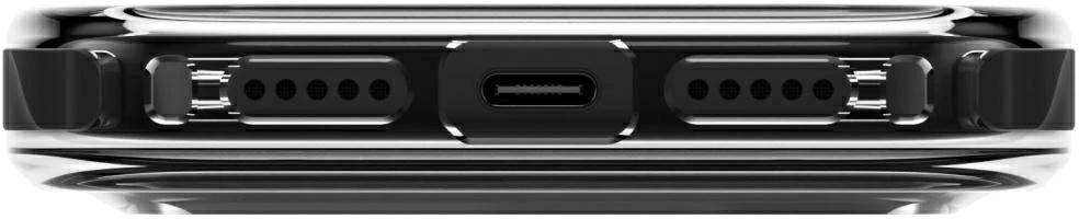 UNIQ Combat dėklas, skirtas iPhone 18 Pro / 17 Pro Magclick Charging, juodos spalvos