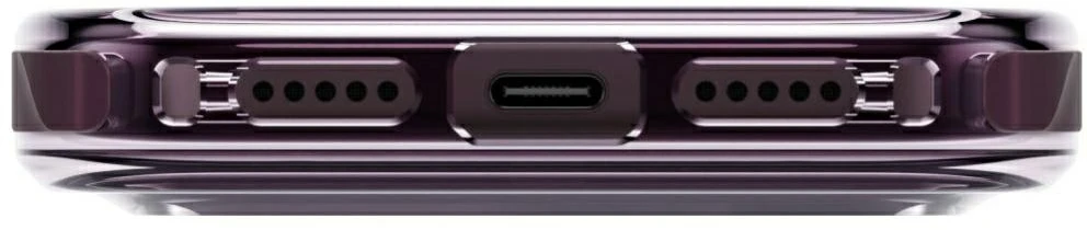 Dėklas UNIQ Combat, skirtas iPhone 18 Pro / 17 Pro, su Magclick Charging funkcija, burgundo spalvos