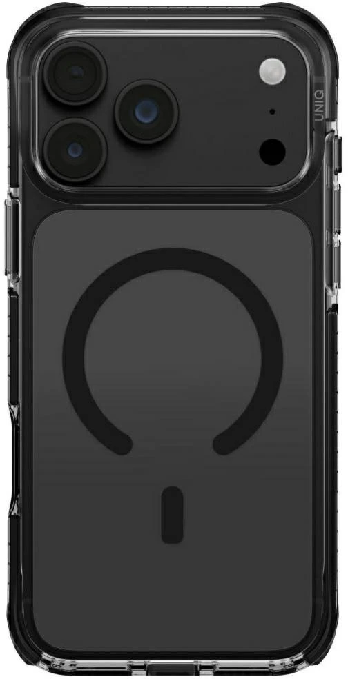 Dėklas UNIQ Combat, skirtas iPhone 18 Pro Max / 17 Pro Max, su Magclick Charging funkcija, juodos spalvos