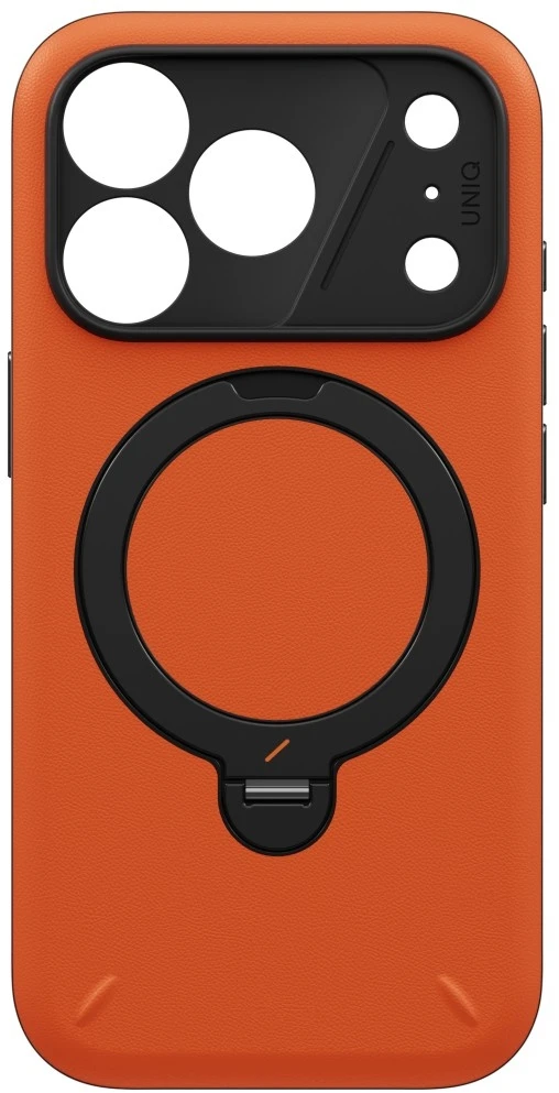Dėklas UNIQ Elix do iPhone 18 Pro / 17 Pro 360 Rotating Kickstand oranžinė