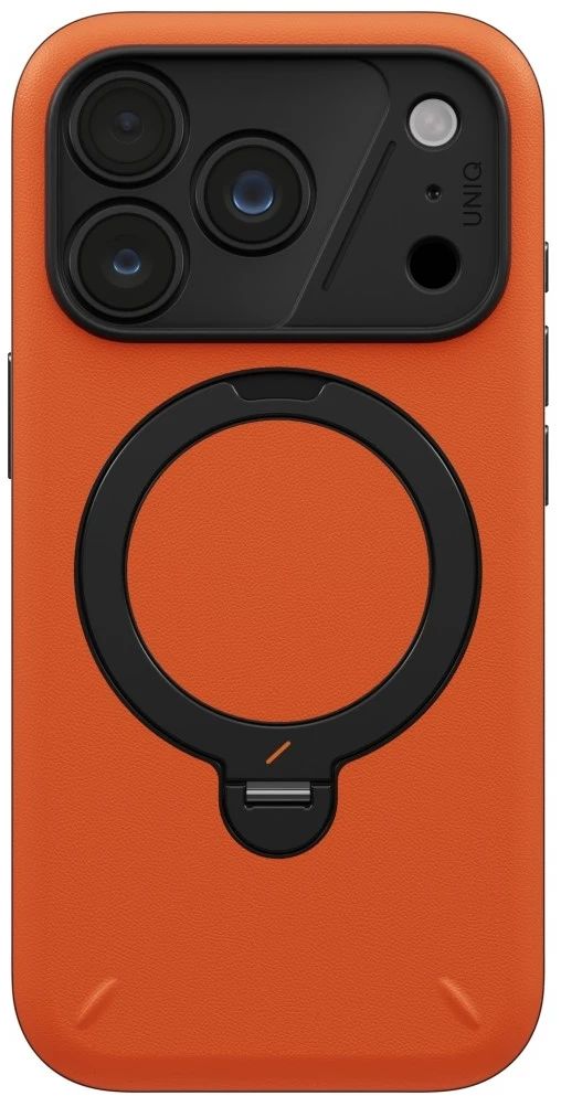 Dėklas UNIQ Elix do iPhone 18 Pro / 17 Pro 360 Rotating Kickstand oranžinė