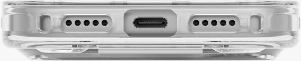 Dėklas UNIQ Heldro Air, skirtas iPhone 18 Pro / 17 Pro, Magclick Charging, skaidrus