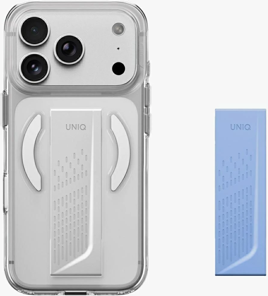 Dėklas UNIQ Heldro Air, skirtas iPhone 18 Pro / 17 Pro, Magclick Charging, skaidrus