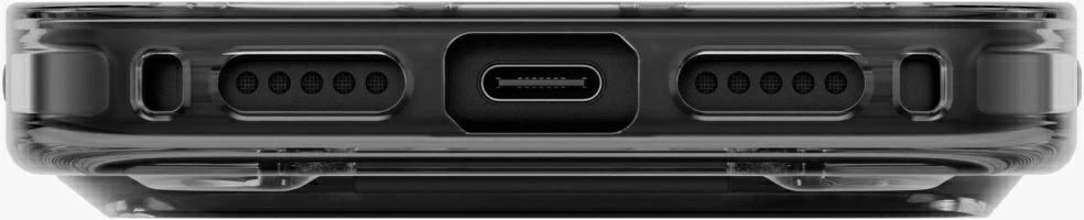 Dėklas UNIQ Heldro Air, skirtas iPhone 18 Pro Max / 17 Pro Max, su Magclick Charging, tamsiai pilkas (tinted smoke)