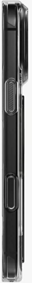 Dėklas UNIQ Heldro Air, skirtas iPhone 18 Pro Max / 17 Pro Max, su Magclick Charging, tamsiai pilkas (tinted smoke)