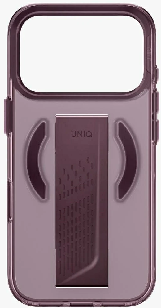 Dėklas UNIQ Heldro Air, skirtas iPhone 18 Pro / 17 Pro, su Magclick Charging, burgundo spalvos