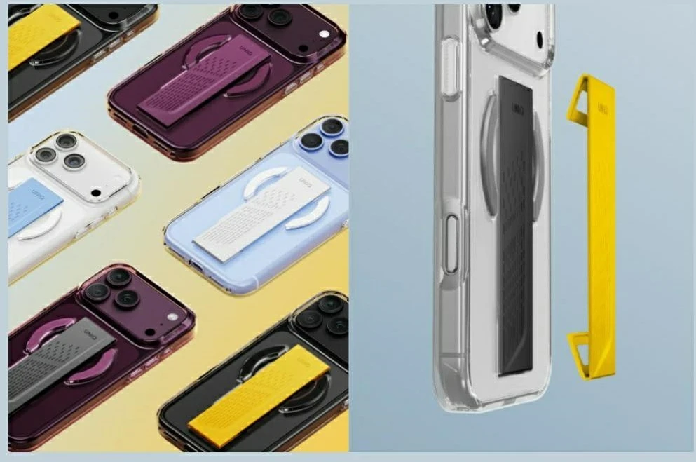Dėklas UNIQ Heldro Air, skirtas iPhone 18 Pro / 17 Pro, Magclick Charging, skaidrus