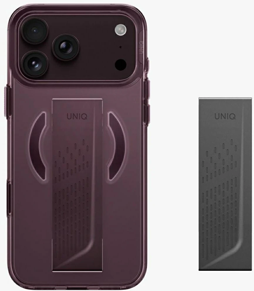 Dėklas UNIQ Heldro Air, skirtas iPhone 18 Pro Max / 17 Pro Max, su Magclick Charging, bordo spalvos