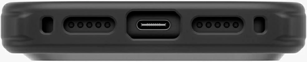 UNIQ Keva dėklas, skirtas iPhone 18 Pro / 17 Pro, Magclick Charging, juodos spalvos