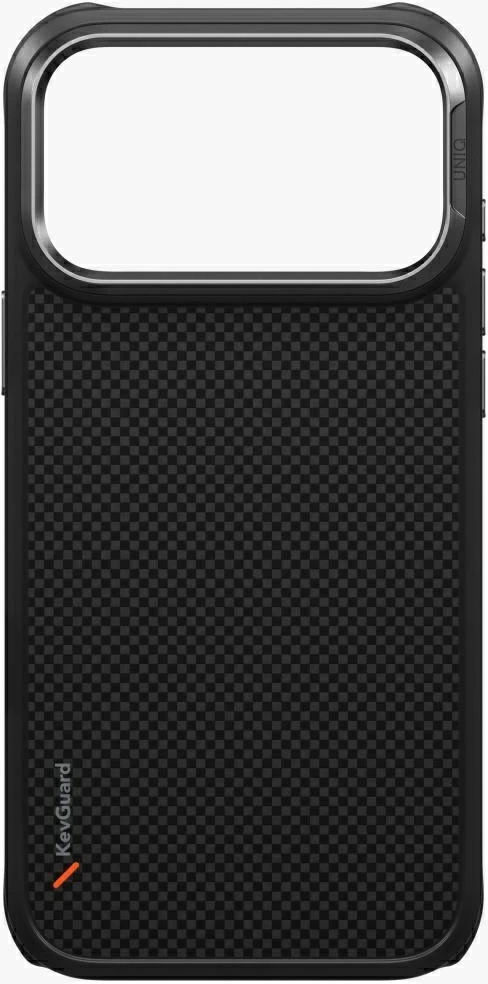 Dėklas UNIQ Keva, skirtas iPhone 18 Pro Max / 17 Pro Max, Magclick Charging, juodos spalvos