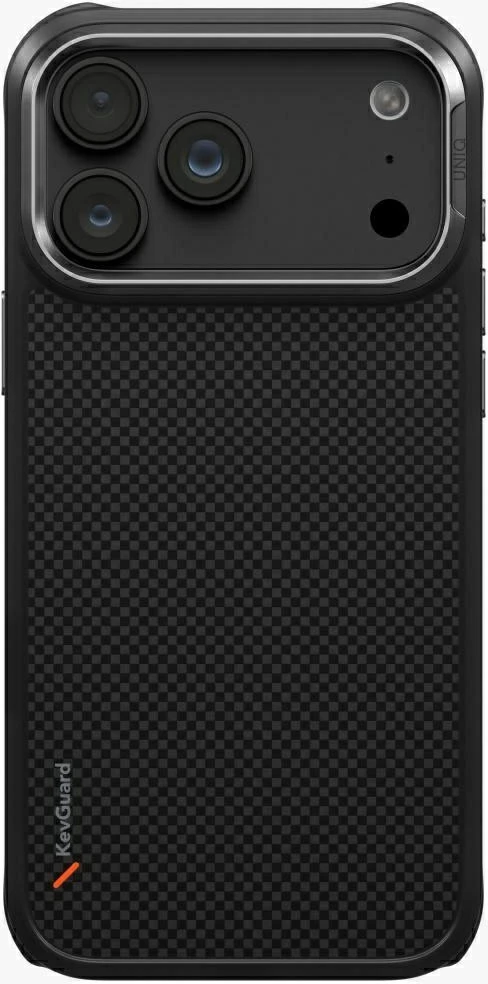 Dėklas UNIQ Keva, skirtas iPhone 18 Pro Max / 17 Pro Max, Magclick Charging, juodos spalvos