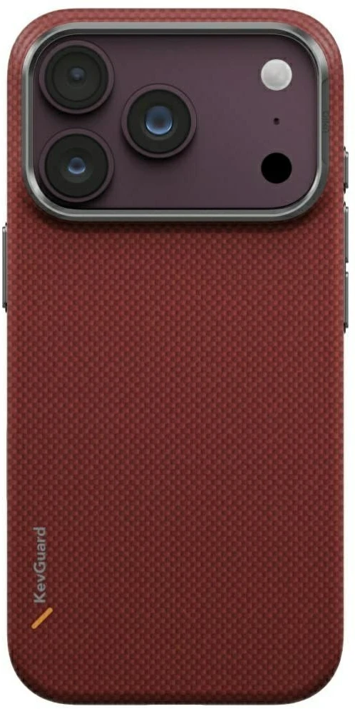 Dėklas UNIQ Keva EDGE skirtas iPhone 18 Pro / 17 Pro Magclick Charging raudonas