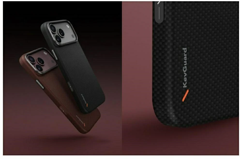 Dėklas UNIQ Keva EDGE, skirtas iPhone 18 Pro / 17 Pro, su Magclick Charging, juodos spalvos