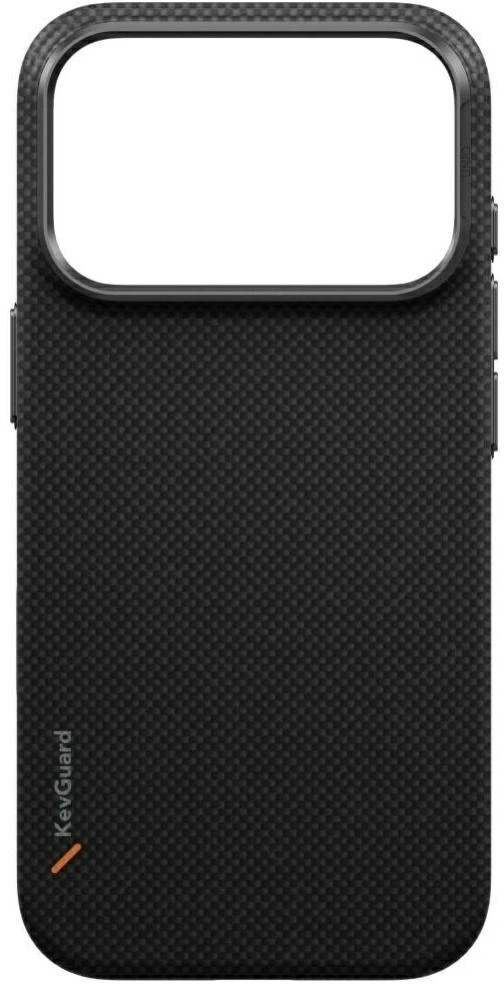 Dėklas UNIQ Keva EDGE, skirtas iPhone 18 Pro / 17 Pro, su Magclick Charging, juodos spalvos
