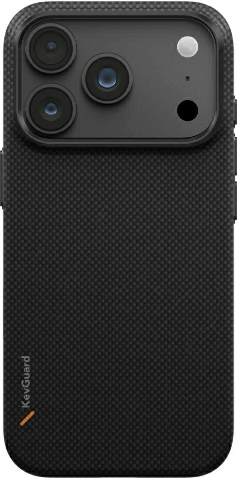 Dėklas UNIQ Keva EDGE, skirtas iPhone 18 Pro / 17 Pro, su Magclick Charging, juodos spalvos
