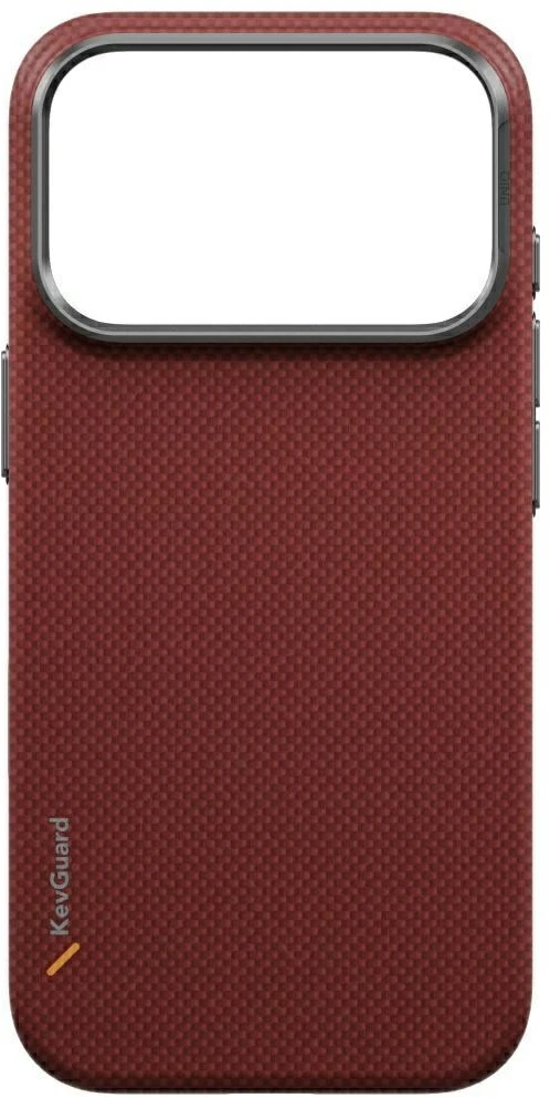 Dėklas UNIQ Keva EDGE skirtas iPhone 18 Pro / 17 Pro Magclick Charging raudonas