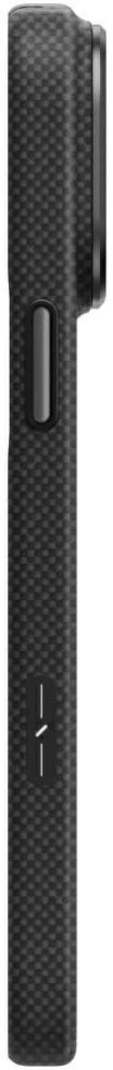 Dėklas UNIQ Keva EDGE, skirtas iPhone 18 Pro Max / 17 Pro Max, Magclick Charging, juodos spalvos