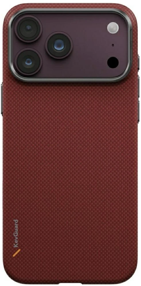 Dėklas UNIQ Keva EDGE, skirtas iPhone 18 Pro Max / 17 Pro Max, Magclick Charging, raudonas