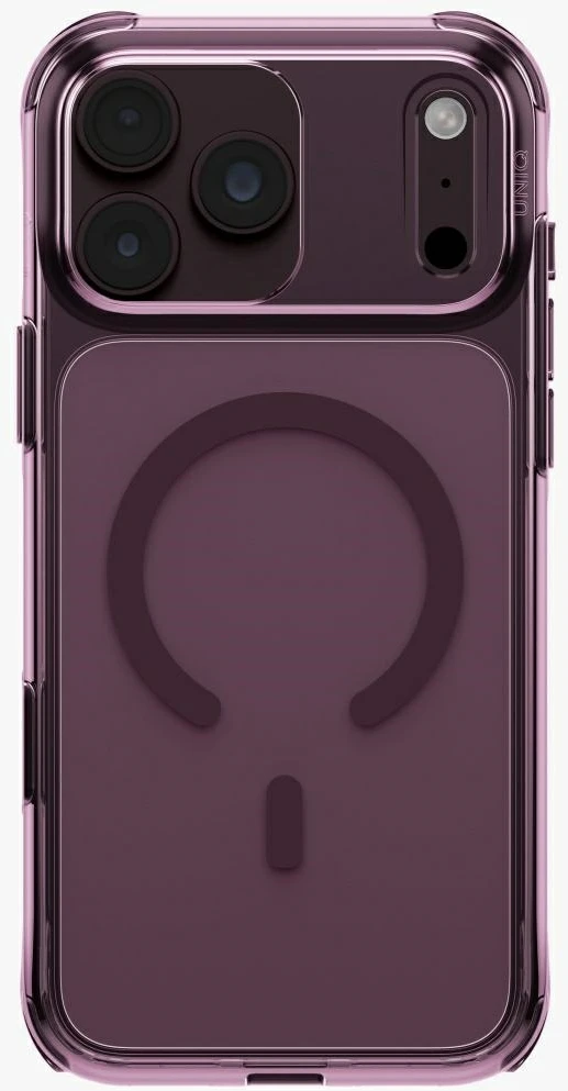 „UNIQ LifePro Xtreme“ dėklas „iPhone 18 Pro Max“ / „17 Pro Max“ su „Magclick“ įkrovimu, bordo spalvos