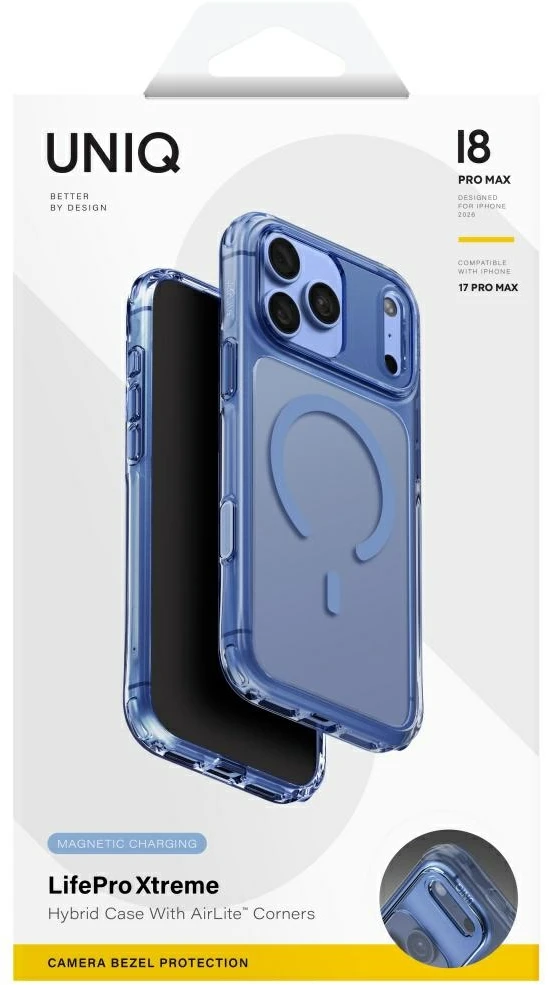 Dėklas UNIQ LifePro Xtreme do iPhone 18 Pro Max / 17 Pro Max Magclick Charging mėlyna
