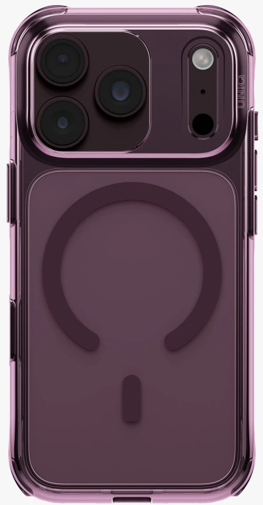 Dėklas UNIQ LifePro Xtreme, skirtas iPhone 18 Pro / 17 Pro, su Magclick įkrovimu, bordo spalvos
